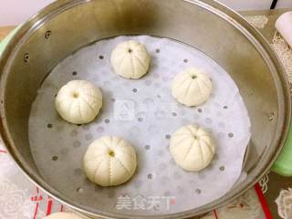 花形豆沙包的做法步骤：14