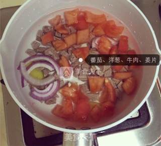 婴儿宝宝辅食——番茄牛肉奶酪面的做法步骤：5