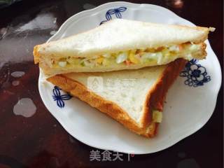 三明治的做法步骤：2