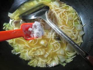 牛肉白菜汤面的做法步骤：6
