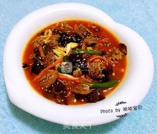 麻辣腰花的做法步骤：18