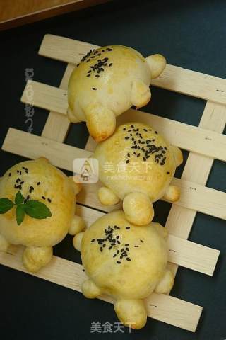 樱桃酱小龟面包的做法步骤：15