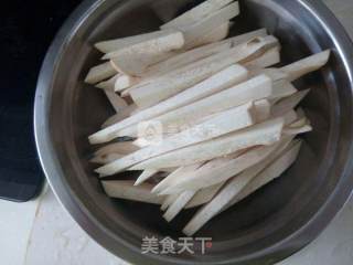 辣炒杏鲍菇的做法步骤：2