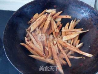 辣炒杏鲍菇的做法步骤：4
