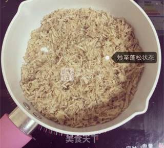 婴儿宝宝辅食——胡萝卜肉松高汤面的做法步骤：9