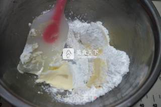 红曲南瓜籽饼干的做法步骤：2