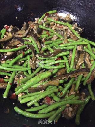 肉末焖茄子豆角的做法步骤：10