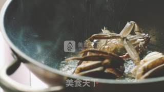 咖喱粉丝大闸蟹的做法步骤：4