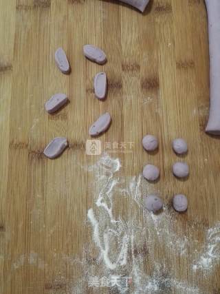 紫薯猫耳朵的做法步骤：10