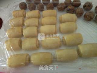 蜜豆火腿酥的做法步骤：13