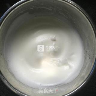 菠菜戚风蛋糕（8寸）的做法步骤：10