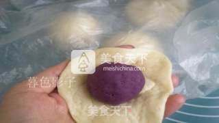 紫薯馅笑口常开面包的做法步骤：4