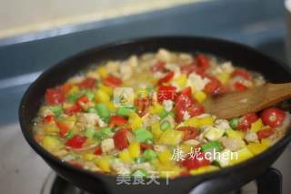 浓情鸡肉焗饭的做法步骤：9