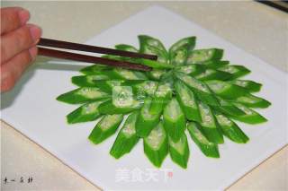 凉菜酱香秋葵十里香素心居静送给吃货福音的做法步骤：7