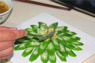 凉菜酱香秋葵十里香素心居静送给吃货福音的做法步骤：8