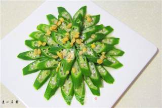 凉菜酱香秋葵十里香素心居静送给吃货福音的做法步骤：9