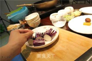 素心居静快乐美味素菜茄子素菊花鱼的做法步骤：4