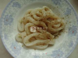 香酥鱿鱼圈的做法步骤：3