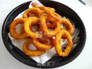 香酥鱿鱼圈的做法步骤：10