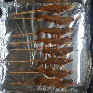 烤全虾的做法步骤：3