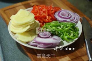 土豆牛肉披萨的做法步骤：5