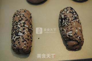 坚果可可面包的做法步骤：8