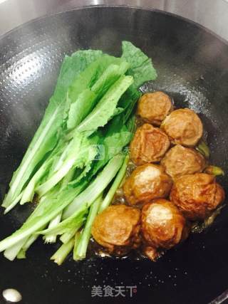 面筋塞肉的做法步骤：4