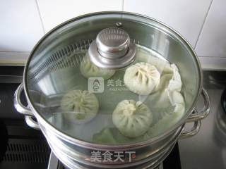 全麦香菇素肉包的做法步骤：14