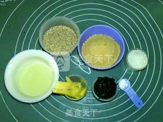 黑白芝麻酥的做法步骤：1