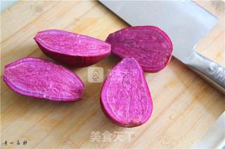 素心居静苦瓜酿紫薯清凉一夏的做法步骤：2