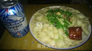 葱油拌刀削面的做法步骤：12