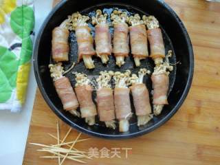 金针菇培根卷的做法步骤：9
