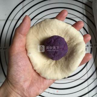 紫薯花面包的做法步骤：3