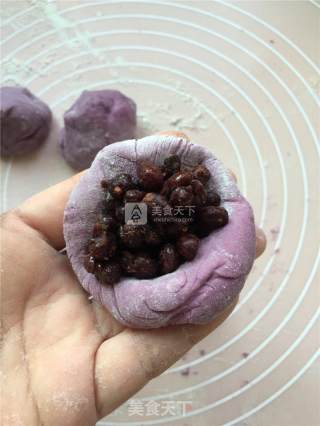 紫薯全麦豆包的做法步骤：3