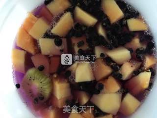 木瓜黑枸杞猕猴桃鲜酿酵素的做法步骤：1