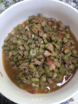豆角打卤面的做法步骤：7