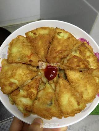 香煎茄子片的做法步骤：5