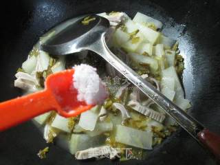 雪菜猪肚煮冬瓜的做法步骤：5