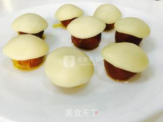 麻薯豆沙蛋黄酥的做法步骤：23