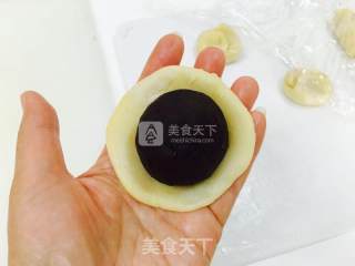 麻薯豆沙蛋黄酥的做法步骤：32