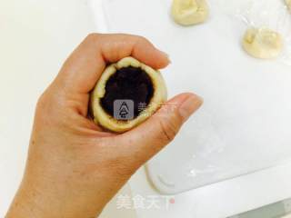 麻薯豆沙蛋黄酥的做法步骤：34