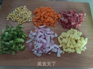 腊肠煲仔饭的做法步骤：2