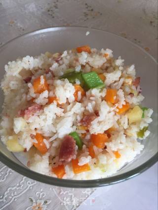 腊肠煲仔饭的做法步骤：5