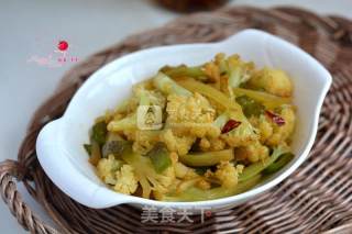 尖椒炒菜花的做法步骤：9