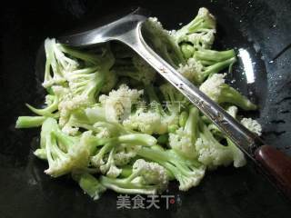 毛豆螃蟹花菜羹的做法步骤：3