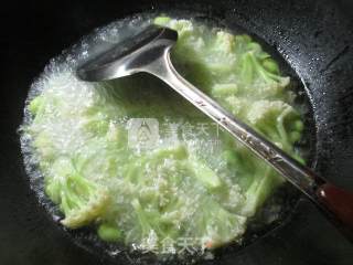 毛豆螃蟹花菜羹的做法步骤：4