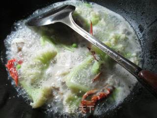 毛豆螃蟹花菜羹的做法步骤：5