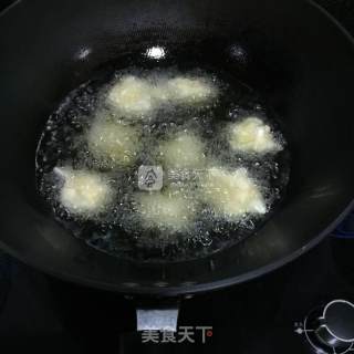包菜虾米丸子的做法步骤：4