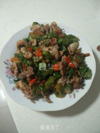 家常小炒肉的做法步骤：6