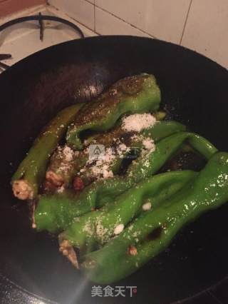 虎皮尖椒酿肉的做法步骤：8